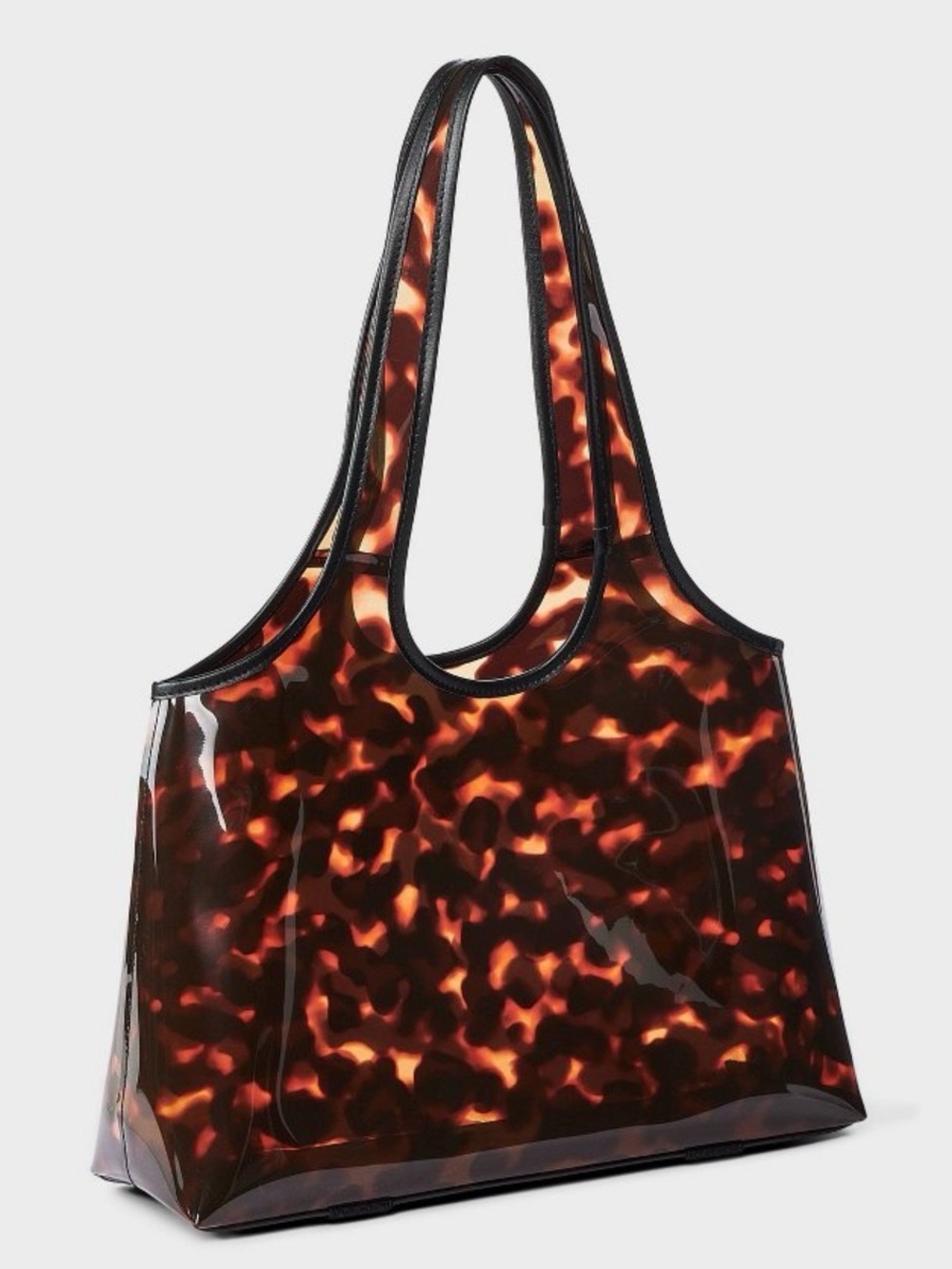 Shade & Shore Jelly Tote Bag in Tortoise. Brand New. - Picture 3 of 7